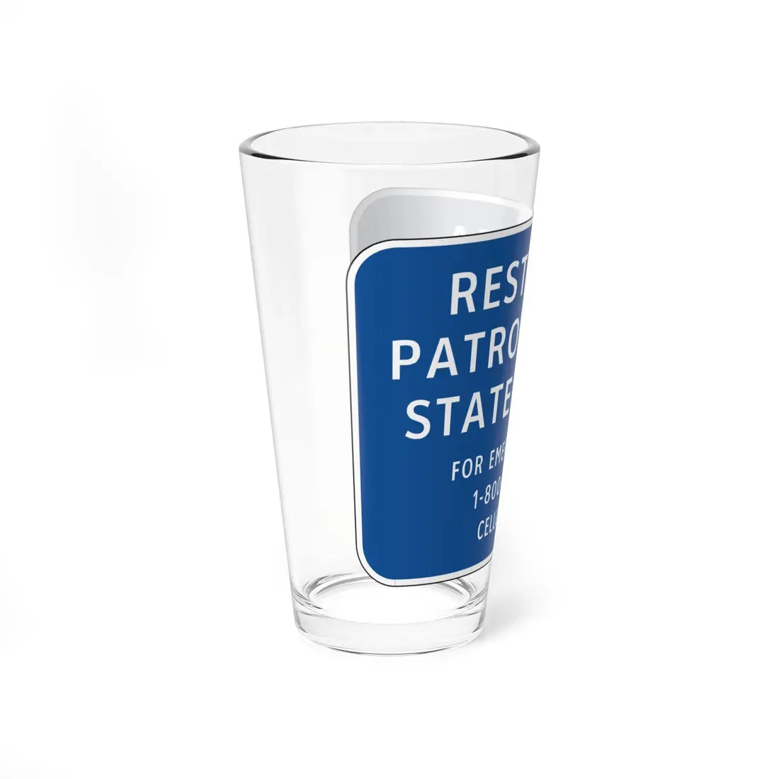 Virginia D0-V1 (Virginia) (Road Sign) Pint Glass 16oz - Go Mug Yourself