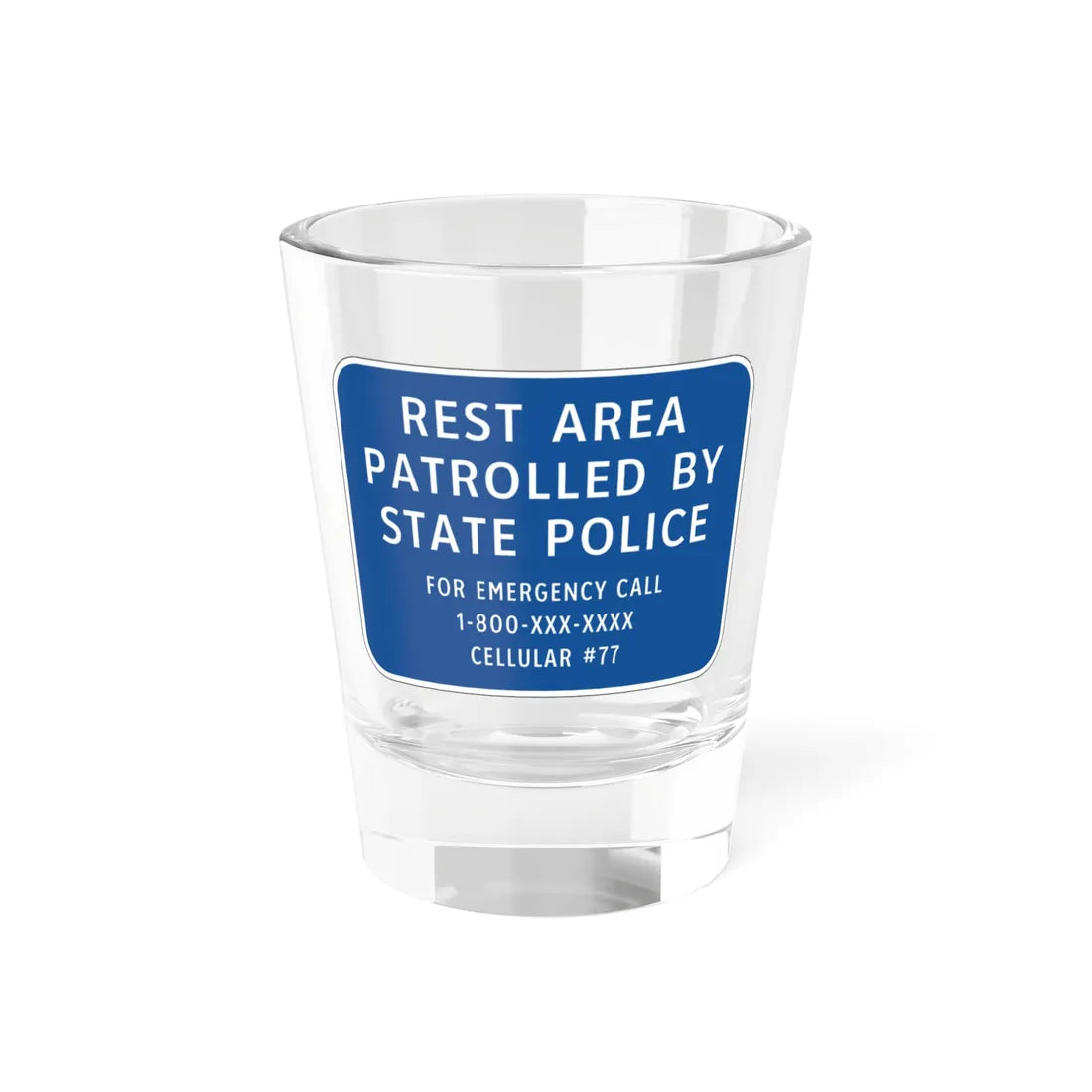 Virginia D0-V1 (Virginia) (Road Sign) Shot Glass 1.5oz 1.5oz - Go Mug Yourself