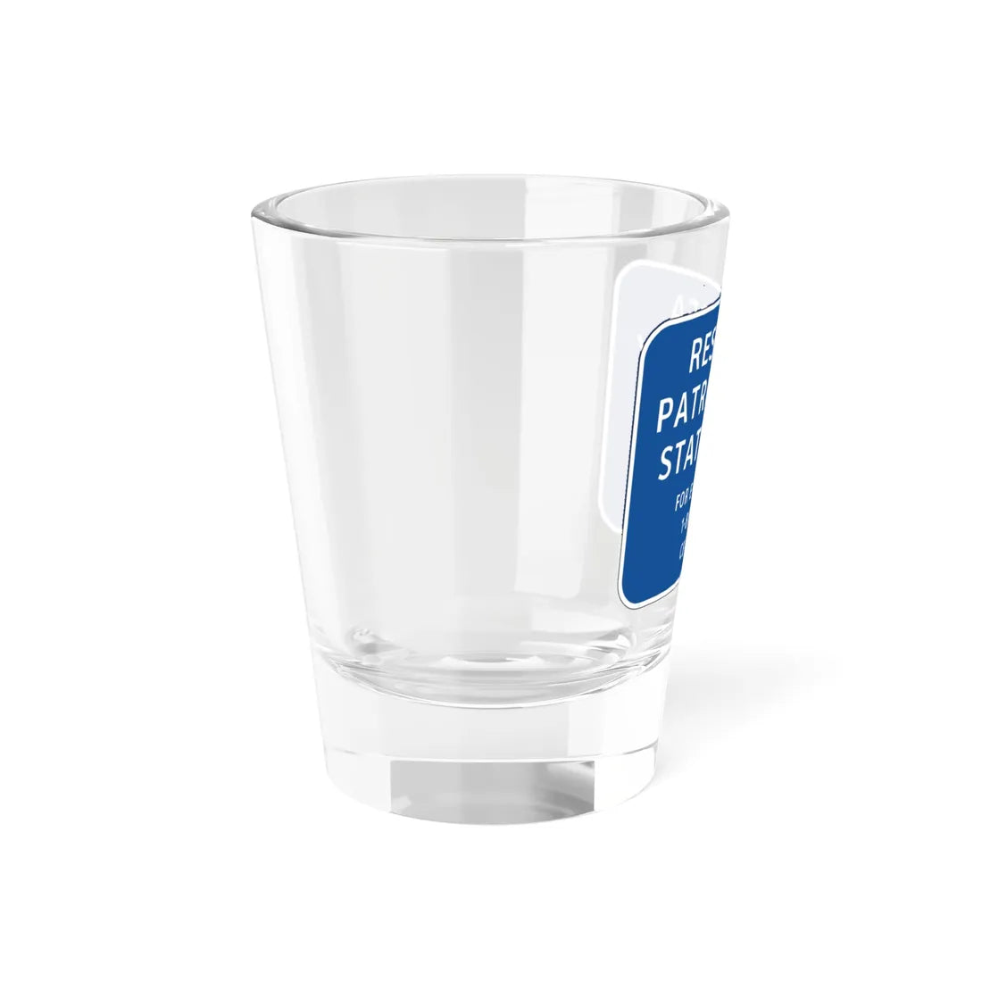 Virginia D0-V1 (Virginia) (Road Sign) Shot Glass 1.5oz - Go Mug Yourself