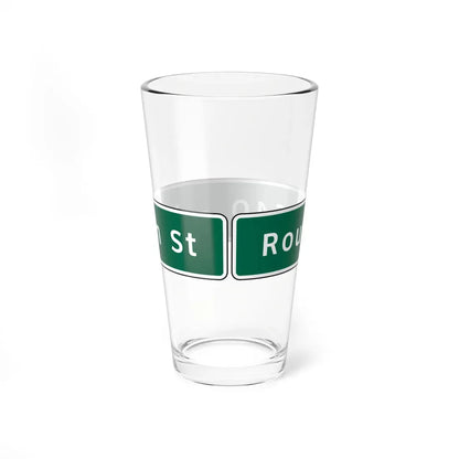 Virginia D10-V1 (Virginia) (Road Sign) Pint Glass 16oz - Go Mug Yourself