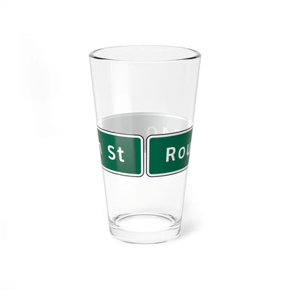 Virginia D10-V1 (Virginia) (Road Sign) Pint Glss 16oz - Go Mug Yourself