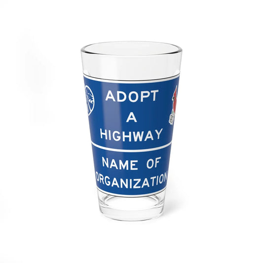Virginia D14-V1 (Virginia) (Road Sign) Pint Glss 16oz 16oz - Go Mug Yourself