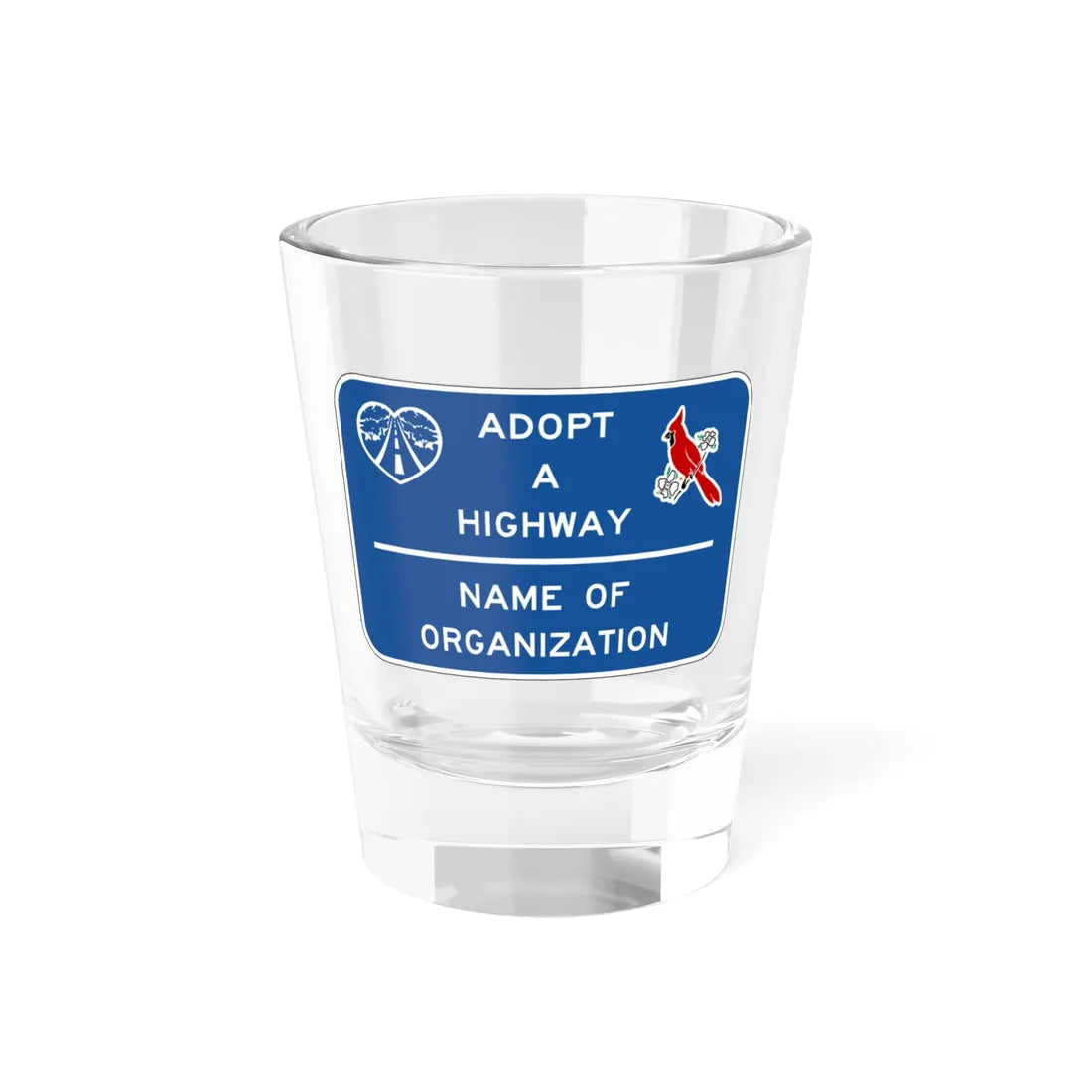 Virginia D14-V1 (Virginia) (Road Sign) Shot Glass 1.5oz 1.5oz - Go Mug Yourself