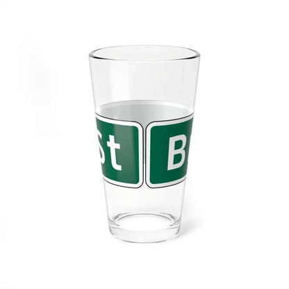 Virginia D3-V1 (Virginia) (Road Sign) Pint Glass 16oz - Go Mug Yourself