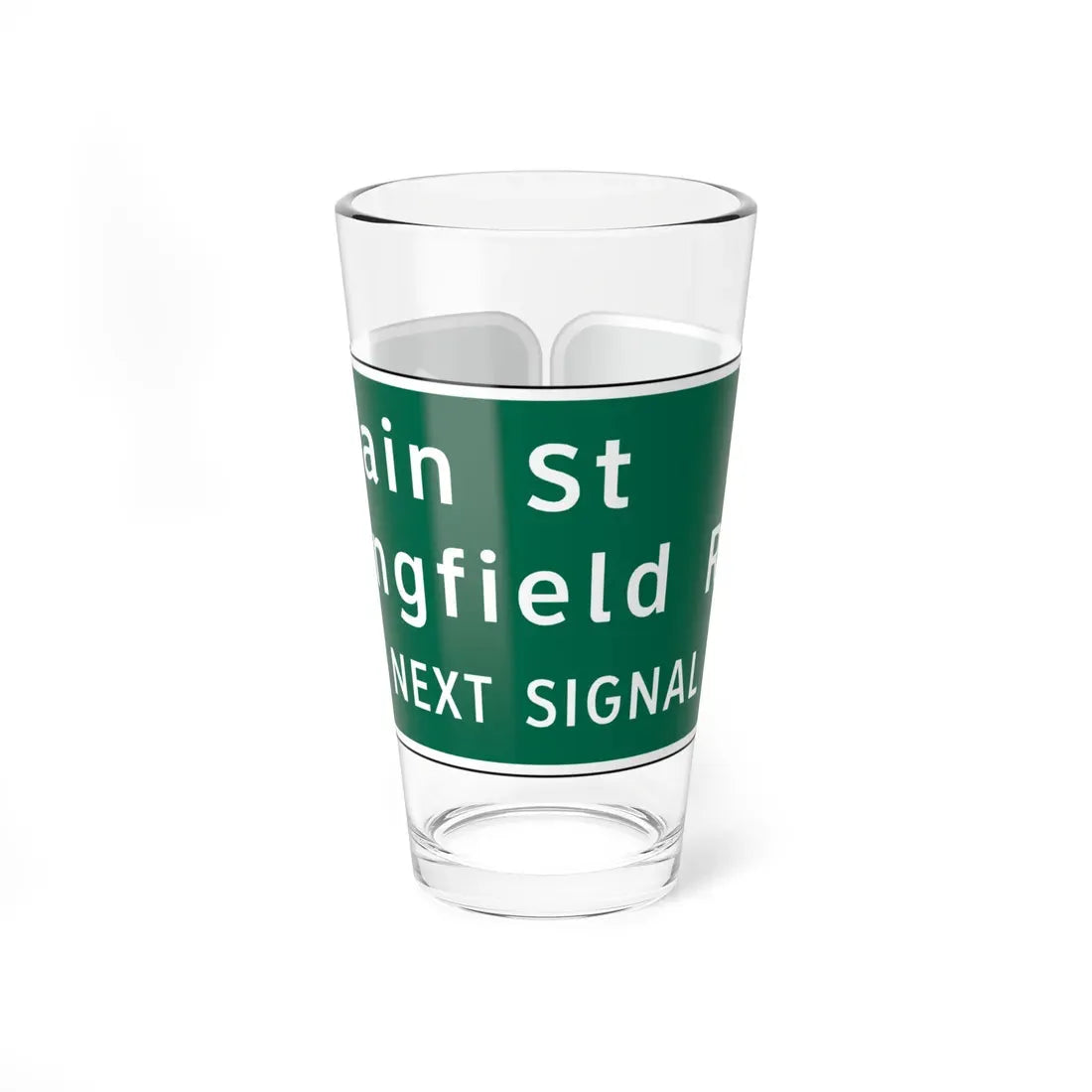 Virginia D3-V2 (Virginia) (Road Sign) Pint Glass 16oz 16oz - Go Mug Yourself