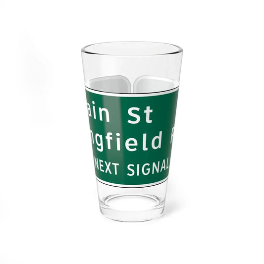 Virginia D3-V2 (Virginia) (Road Sign) Pint Glass 16oz 16oz - Go Mug Yourself