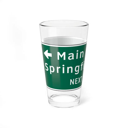 Virginia D3-V2 (Virginia) (Road Sign) Pint Glass 16oz - Go Mug Yourself