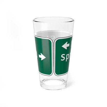 Virginia D3-V2 (Virginia) (Road Sign) Pint Glass 16oz - Go Mug Yourself