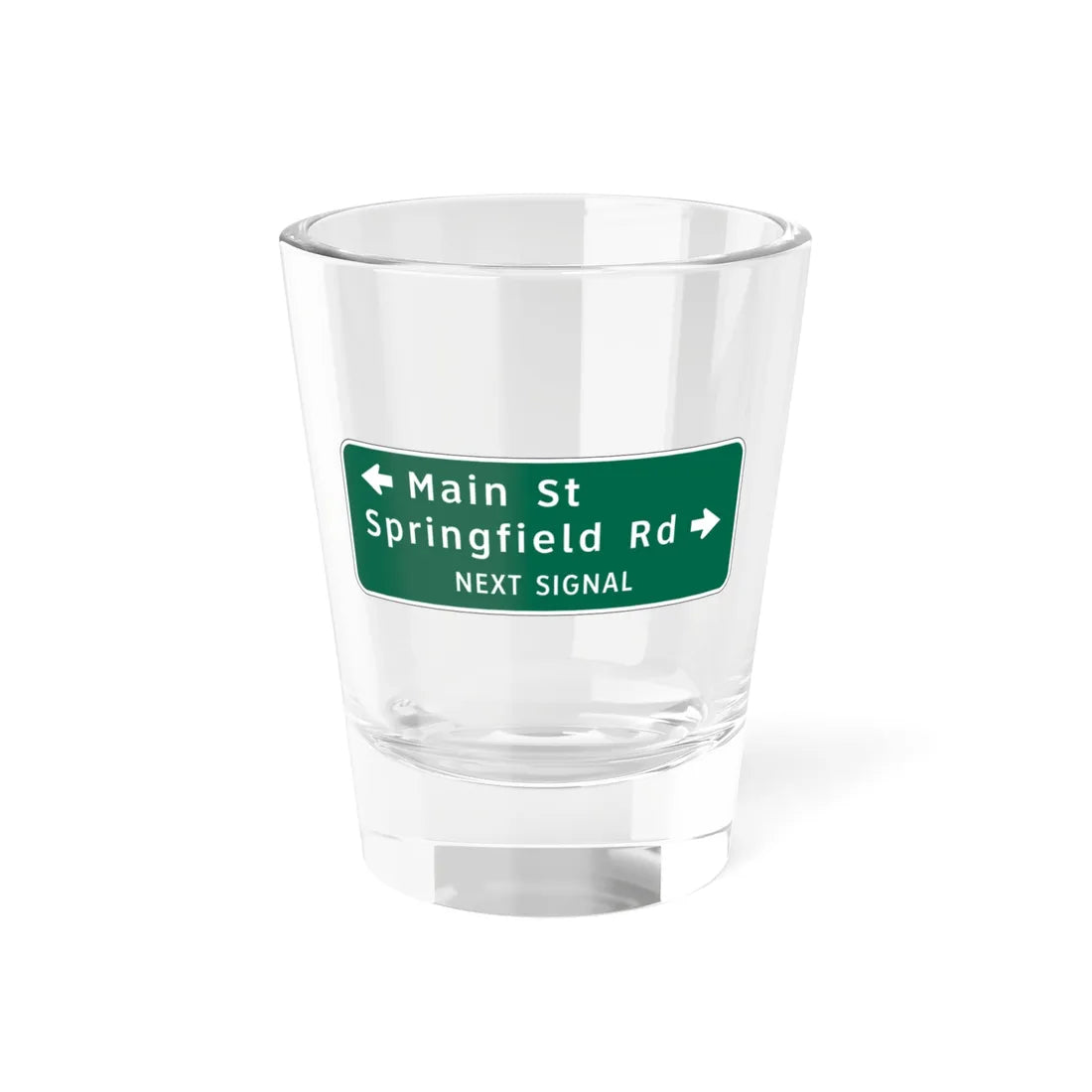Virginia D3-V2 (Virginia) (Road Sign) Shot Glass 1.5oz 1.5oz - Go Mug Yourself