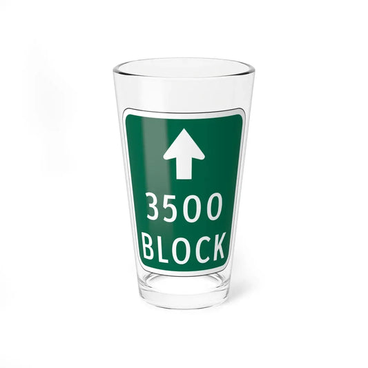 Virginia D3-V3 (Virginia) (Road Sign) Pint Glass 16oz 16oz - Go Mug Yourself