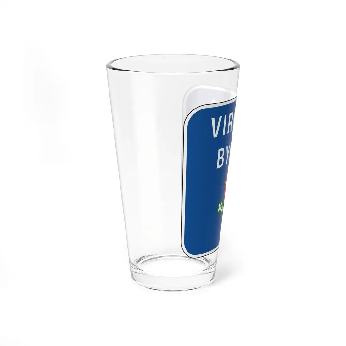 Virginia D6-V1 (Virginia) (Road Sign) Pint Glass 16oz - Go Mug Yourself