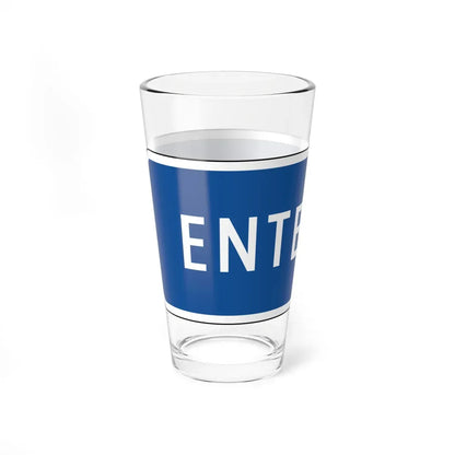 Virginia D6-VP1 (Virginia) (Road Sign) Pint Glass 16oz - Go Mug Yourself