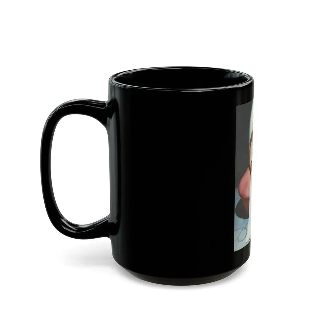 Virginia Grey #01 (Vintage Female Icon) Black Coffee Mug - Go Mug Yourself