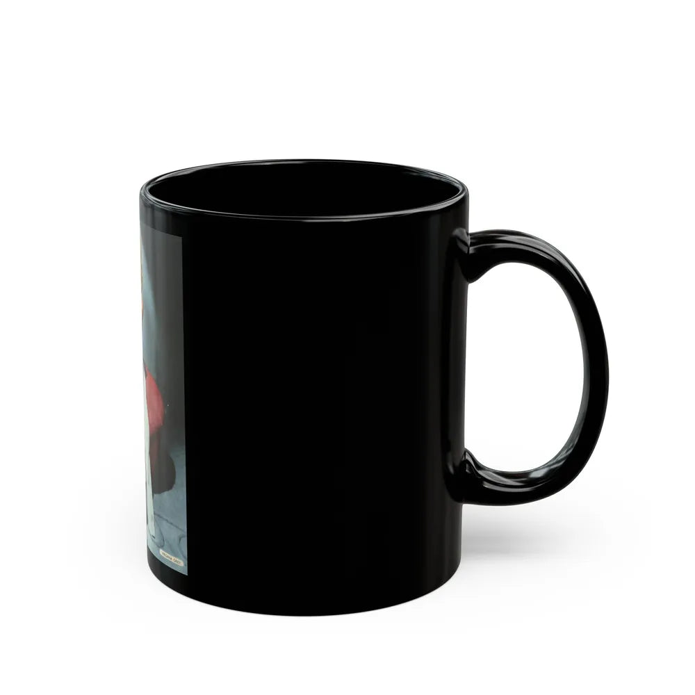 Virginia Grey #01 (Vintage Female Icon) Black Coffee Mug-Go Mug Yourself