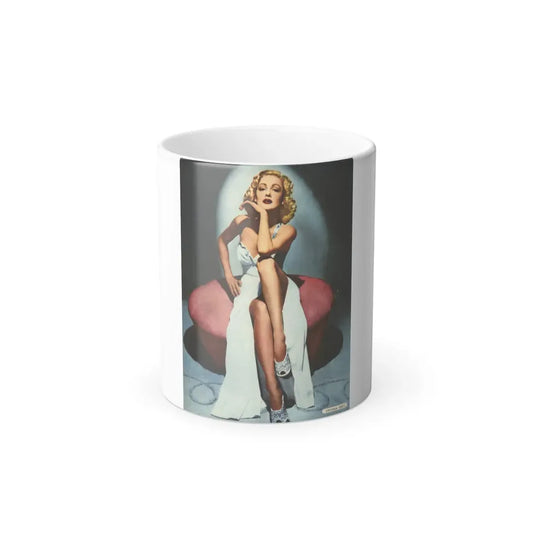 Virginia Grey #01 (Vintage Female Icon) Color Changing Mug 11oz 11oz - Go Mug Yourself