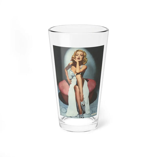 Virginia Grey #01 (Vintage Female Icon) Pint Glass 16oz 16oz - Go Mug Yourself