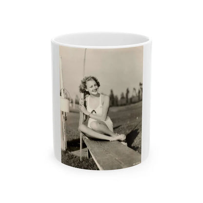 Virginia Grey #100 (Vintage Female Icon) White Coffee Mug-11oz-Go Mug Yourself