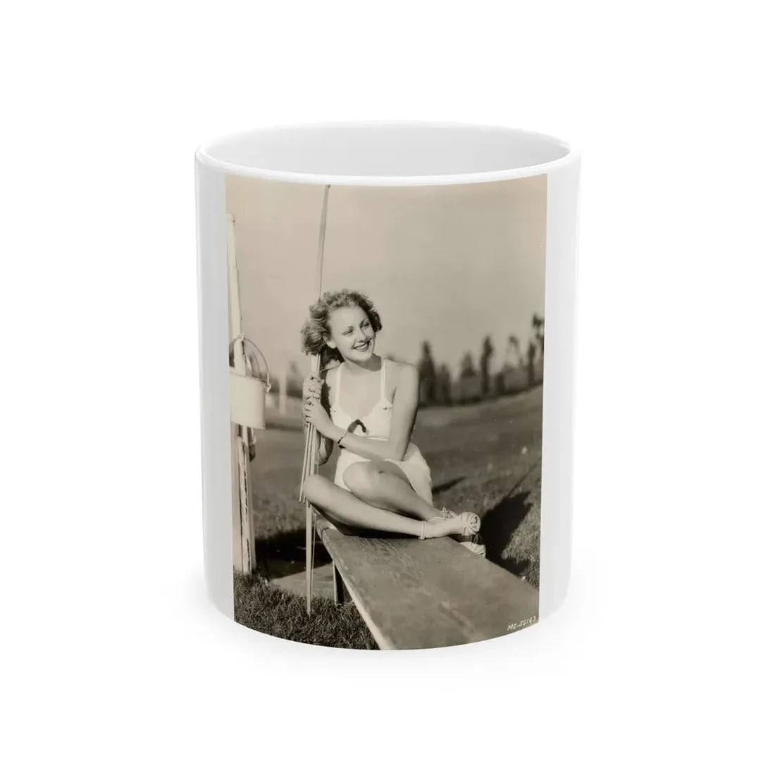 Virginia Grey #100 (Vintage Female Icon) White Coffee Mug 11oz - Go Mug Yourself