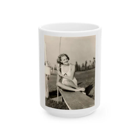 Virginia Grey #100 (Vintage Female Icon) White Coffee Mug-15oz-Go Mug Yourself