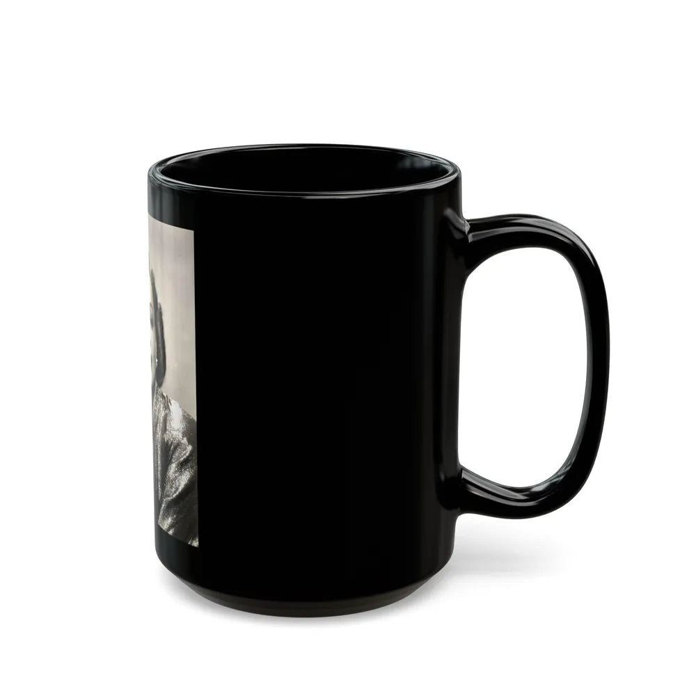 Virginia Grey #102 (Vintage Female Icon) Black Coffee Mug-Go Mug Yourself