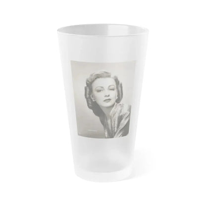 Virginia Grey #102 (Vintage Female Icon) Frosted Pint Glass 16oz 16oz Frosted - Go Mug Yourself
