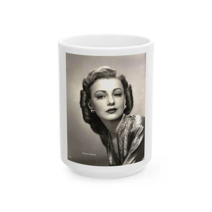 Virginia Grey #102 (Vintage Female Icon) White Coffee Mug-15oz-Go Mug Yourself