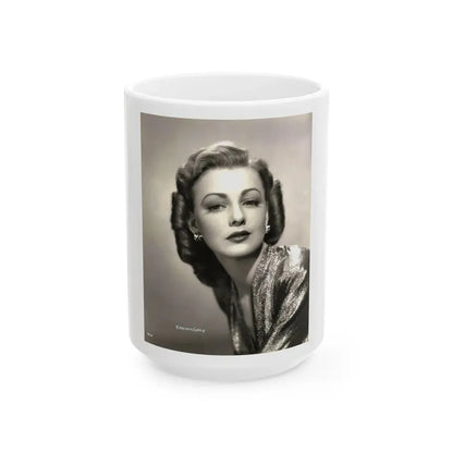 Virginia Grey #102 (Vintage Female Icon) White Coffee Mug 15oz - Go Mug Yourself