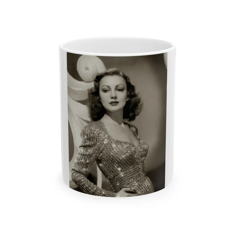 Virginia Grey #104 (Vintage Female Icon) White Coffee Mug-11oz-Go Mug Yourself