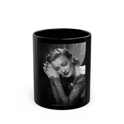 Virginia Grey #20 (Vintage Female Icon) Black Coffee Mug-11oz-Go Mug Yourself