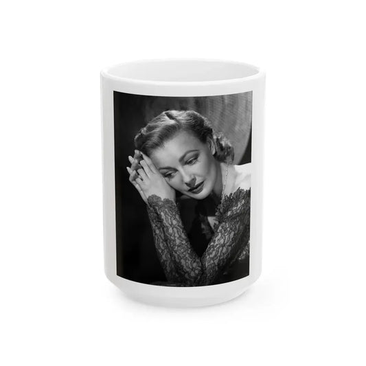 Virginia Grey #20 (Vintage Female Icon) White Coffee Mug 15oz - Go Mug Yourself