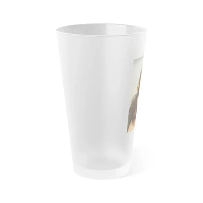 Virginia Grey #45 (Vintage Female Icon) Frosted Pint Glass 16oz - Go Mug Yourself
