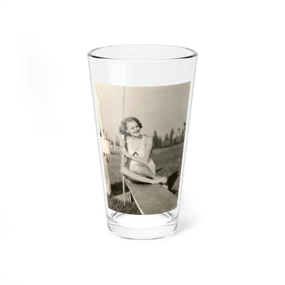 Virginia Grey #46 (Vintage Female Icon) Pint Glass 16oz 16oz - Go Mug Yourself