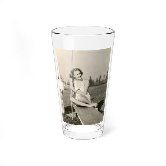 Virginia Grey #46 (Vintage Female Icon) Pint Glass 16oz 16oz - Go Mug Yourself