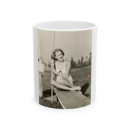 Virginia Grey #46 (Vintage Female Icon) White Coffee Mug 11oz - Go Mug Yourself
