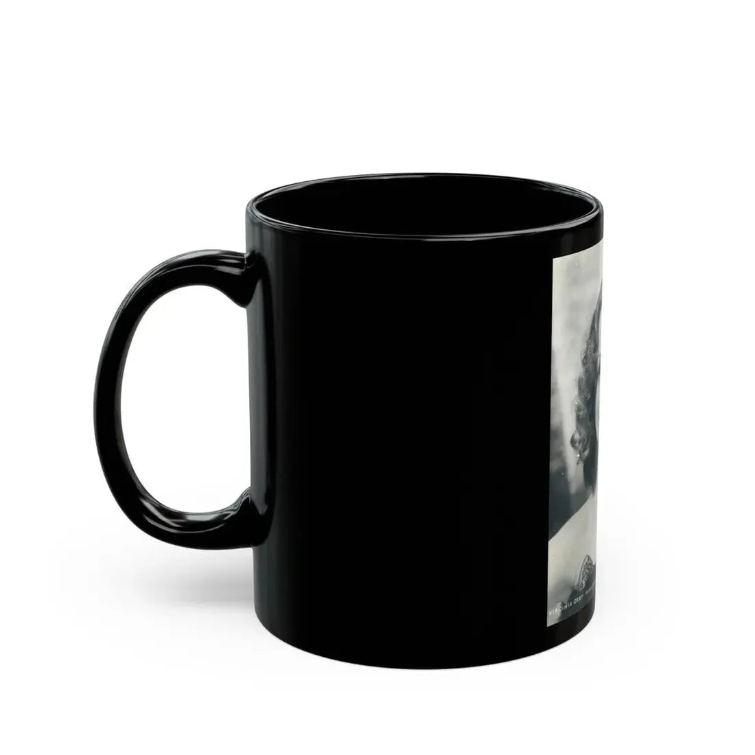 Virginia Grey #53 (Vintage Female Icon) Black Coffee Mug - Go Mug Yourself