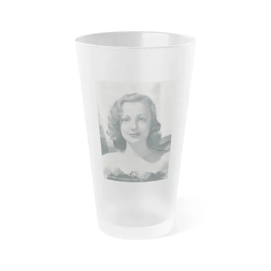 Virginia Grey #53 (Vintage Female Icon) Frosted Pint Glass 16oz 16oz Frosted - Go Mug Yourself