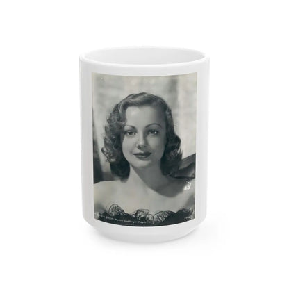 Virginia Grey #53 (Vintage Female Icon) White Coffee Mug-15oz-Go Mug Yourself