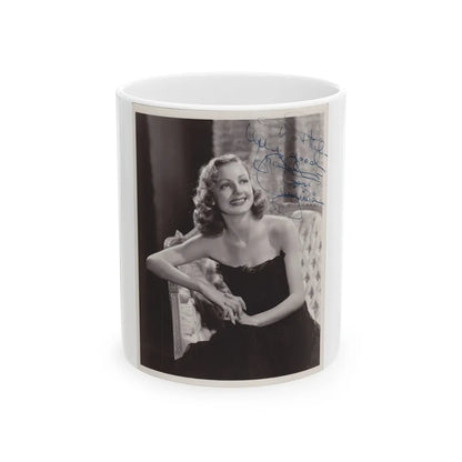 Virginia Grey #62 (Vintage Female Icon) White Coffee Mug-11oz-Go Mug Yourself