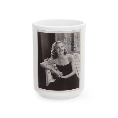 Virginia Grey #62 (Vintage Female Icon) White Coffee Mug-15oz-Go Mug Yourself