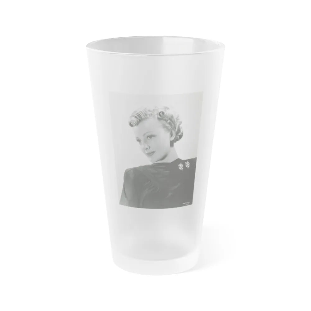 Virginia Grey #67 (Vintage Female Icon) Frosted Pint Glass 16oz-16oz-Frosted-Go Mug Yourself