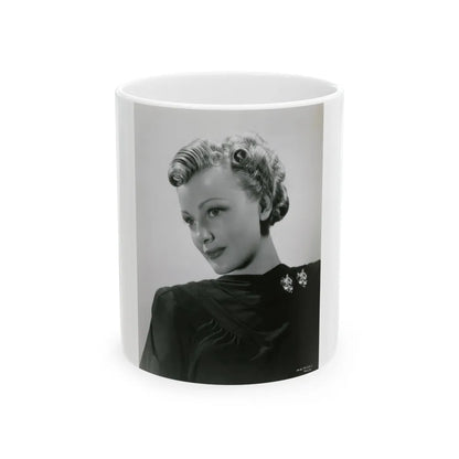 Virginia Grey #67 (Vintage Female Icon) White Coffee Mug-11oz-Go Mug Yourself