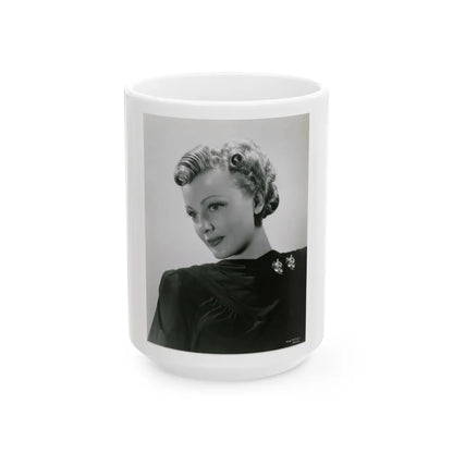 Virginia Grey #67 (Vintage Female Icon) White Coffee Mug-15oz-Go Mug Yourself