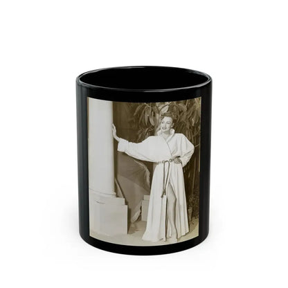 Virginia Grey #71 (Vintage Female Icon) Black Coffee Mug 11oz - Go Mug Yourself