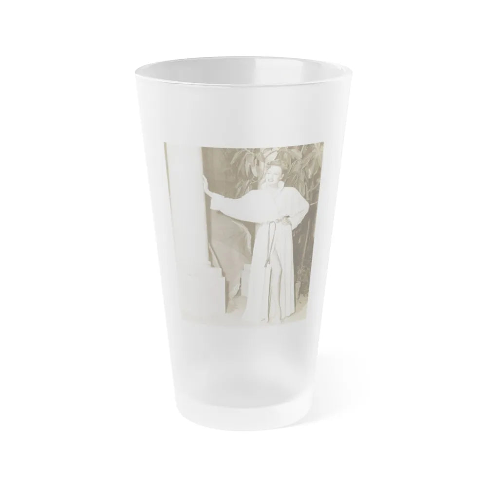 Virginia Grey #71 (Vintage Female Icon) Frosted Pint Glass 16oz-16oz-Frosted-Go Mug Yourself