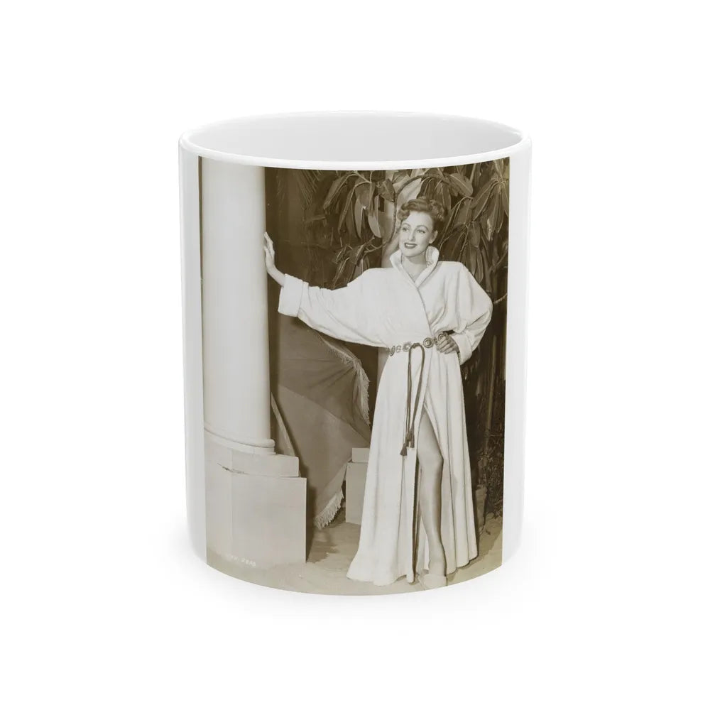 Virginia Grey #71 (Vintage Female Icon) White Coffee Mug-11oz-Go Mug Yourself