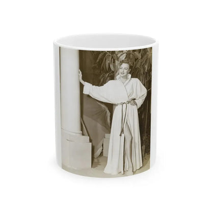 Virginia Grey #71 (Vintage Female Icon) White Coffee Mug 11oz - Go Mug Yourself