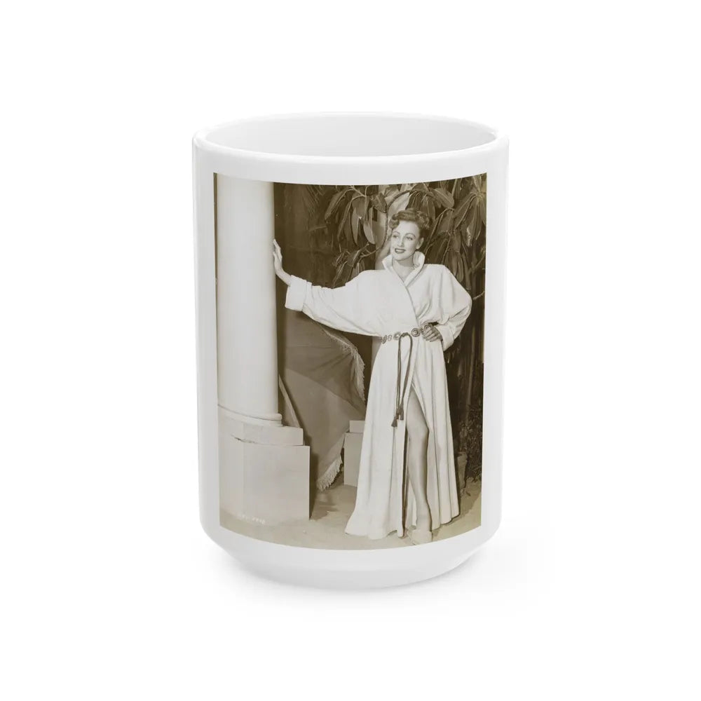 Virginia Grey #71 (Vintage Female Icon) White Coffee Mug-15oz-Go Mug Yourself