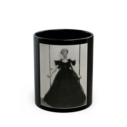Virginia Grey #81 (Vintage Female Icon) Black Coffee Mug 11oz - Go Mug Yourself