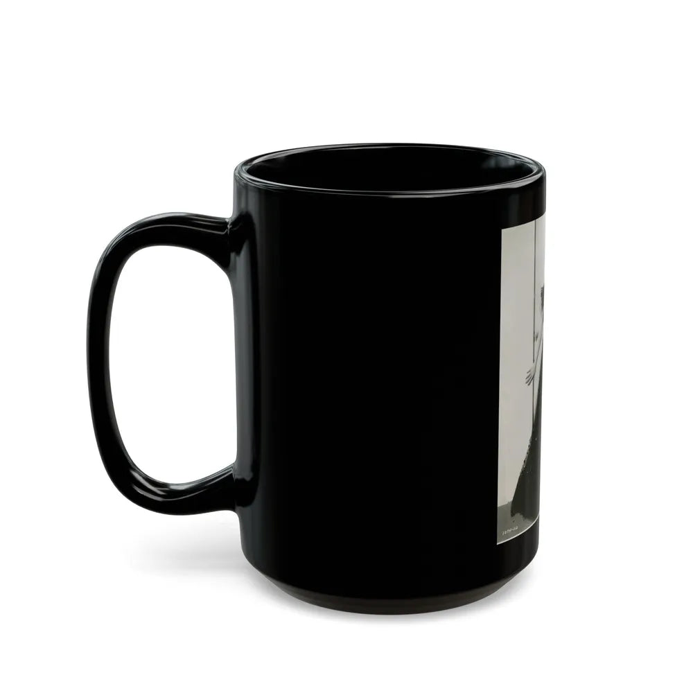 Virginia Grey #81 (Vintage Female Icon) Black Coffee Mug-Go Mug Yourself