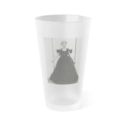 Virginia Grey #81 (Vintage Female Icon) Frosted Pint Glass 16oz-16oz-Frosted-Go Mug Yourself